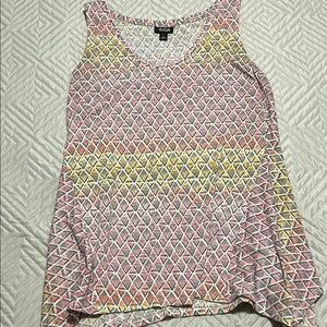 Alfani Women's Multicolor Geometric Tank Top